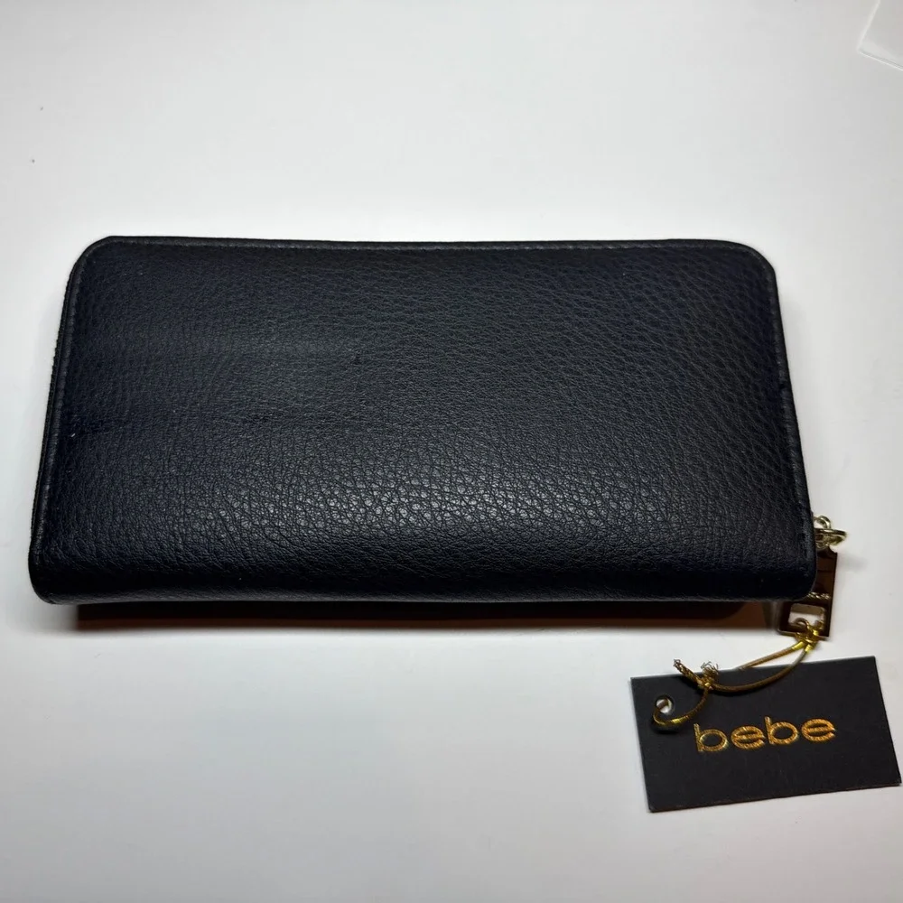 bebe black wallet
